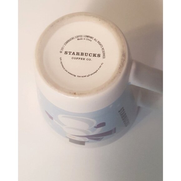 Starbucks 2011 Christmas Holiday Snowman Ceramic Tea Coffee Mug Cup 12 oz - Picture 6 of 7